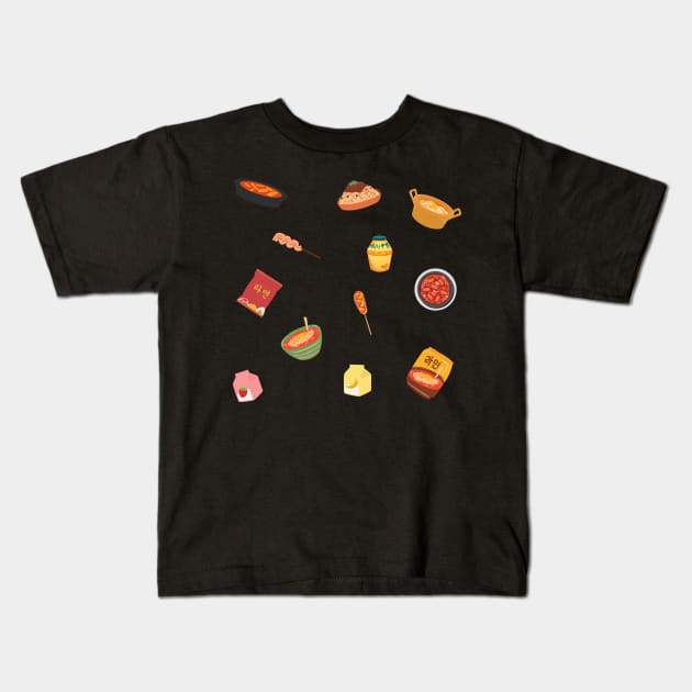 Krean Foods Kids T-Shirt by Smuchie